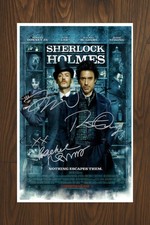 SHERLOCK HOLMES Signed Movie Poster 11x17 with COA - Authentic Memorabilia