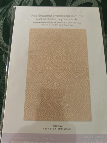 Spellbinders embossing folder - spellbinders,
