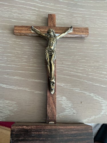 Free standing antique crucifix - standing,