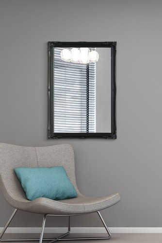 Large mirror shabby - large, black
