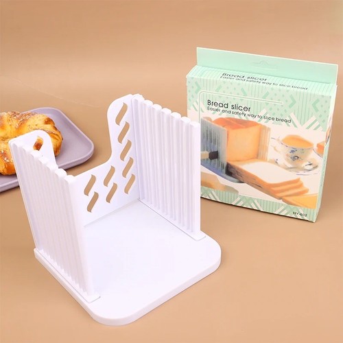 Adjustable bread slicer - bread, guide