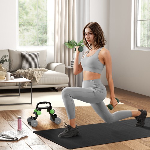 Dumbbells set with - dumbbells, carry