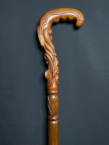 Handmade unique wooden walking - wooden,