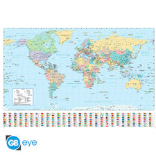 Map the world poster - map, of