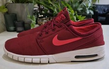 NIKE AIR SB STEFAN JANOSKI MAX TRAINERS. MENS SIZE 10.5 UK. WINE/WHT *2016*