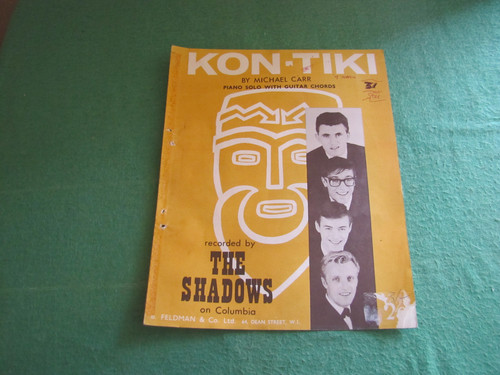 Kon tiki the shadows sheet - kon-tiki,