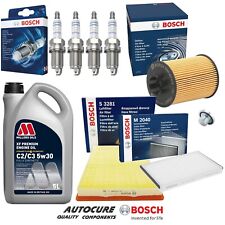 FOR VAUXHALL ASTRA 1.6 SRI VX-LINE MK6 FULL BOSCH FILTER SERVICE KIT PLUGS & 5L