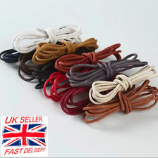 2.5mm Thin Round Shoelaces Waxed Cotton Dress Wax Cord Laces Brogues Shoes Boots