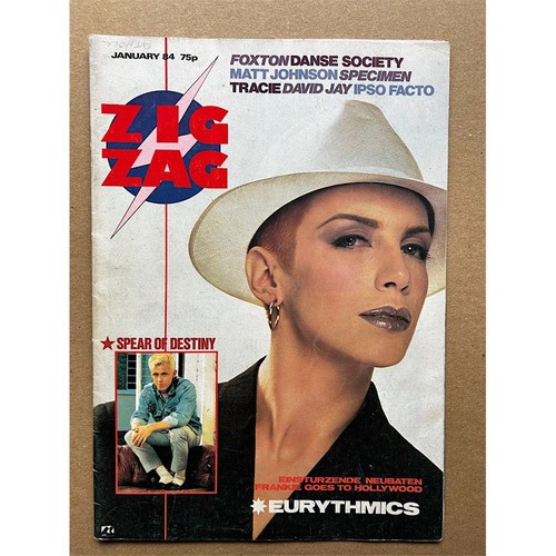 Eurythmics zig zag magazine - eurythmics,
