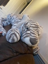 Jellycat REALLY BIG Sacha Snow Tiger Soft Toy Plush BNWT Genuine NEW