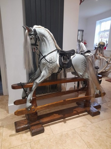 Brown rocking horse saddle - 10",