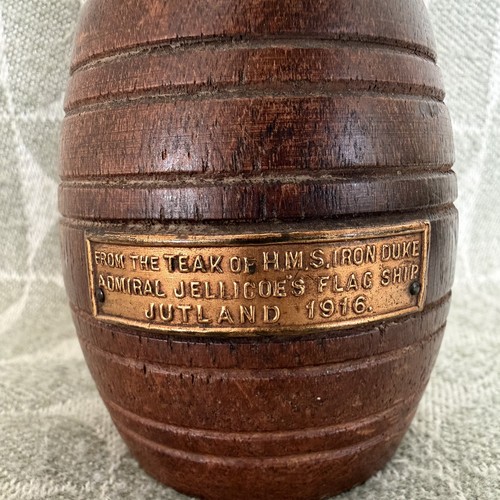 Teak barrel candlestick hms - teak,