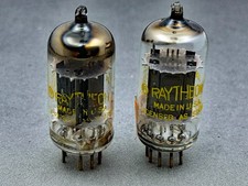(2) Raytheon 12AU7 ECC82 Long