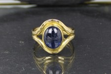 Sapphire ring, gold ring from