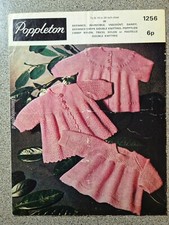 Poppleton 1256 Baby Original Knitting Pattern Coat, Angel Top Crochet Coat