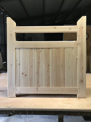 Wooden pedestrian gate flat - pedestrian,