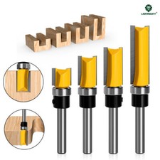1/4  6mm Shank Straight Flush Trim Router Bit Set Wood Template/Pattern Cutter