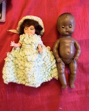 Vintage Rosebud Doll. 6” Eyes Open/Close. Plus 2nd Rosebud Or Tudor Rose Doll.