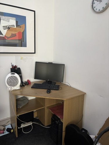 Wooden corner desk - wooden,