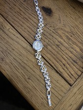 Sterling Silver 925 Citrine Set Bracelet Watch