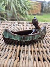 McMaster Canadian Pottery - Lady In The Mist Canoe