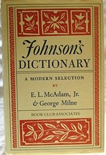 Johnson's dictionary; -
