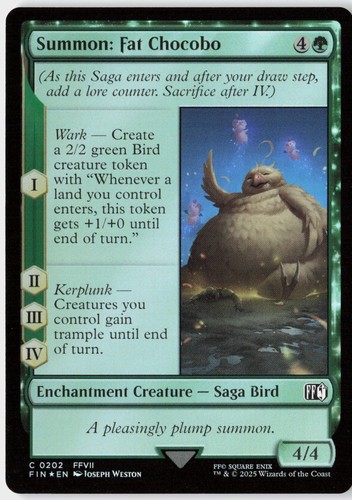 Magic summon fat chocobo - fat,