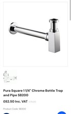 Pura Square Bottle Trap Chrome