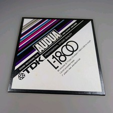 TDK L-1800 7" Reel to Reel Tape 555m Unused Standard Hub  7 1/2IPS 1/4" Width