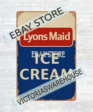 Lyons maid ice cream kitchen wall art tin sign