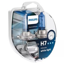 Philips Diamond Vision 5000K H7 Car Headlight Bulbs (Twin Pack) 12972DVS2