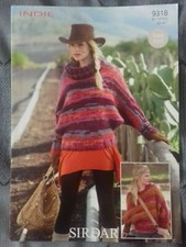 Knitting Pattern - Sirdar Lady's Sweaters, Indie, 9318 (200129)
