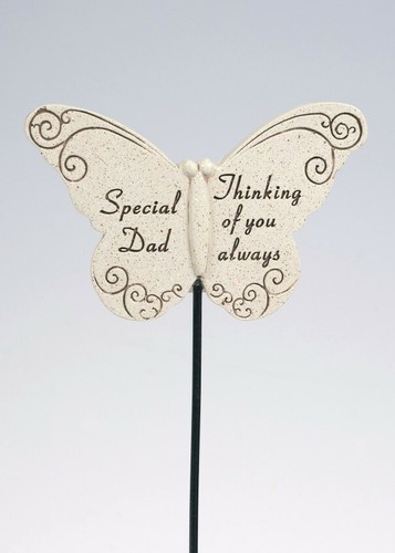 Butterfly stick sentiment - butterfly, on