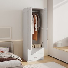 2 Door Tall Wardrobe 2 Drawers