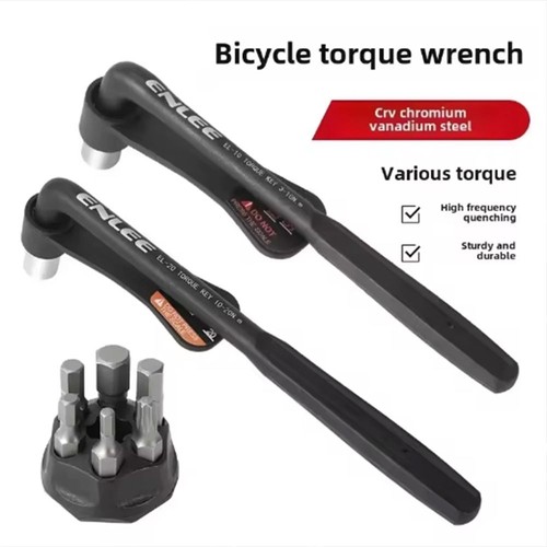 Bicycle torque wrench with - wrench,