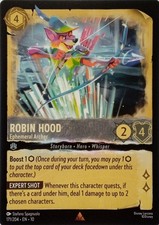 171/204 ROBIN HOOD EPHEMERAL ARCHER EN10 RARE DISNEY LORCANA CARD