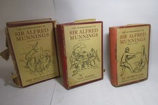 The Autobiography of Sir Alfred Munnings, 3 volume set, Illustrated.