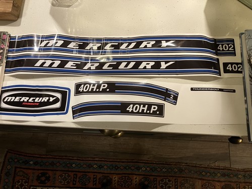 Mercury outboard decals 1973 - outboard,