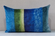 Designers Guild Rayure Chinoise Cobalt fabric Cushion Cover 35x55 cm