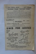 1950/51  SWANSEA v LLANELLY (