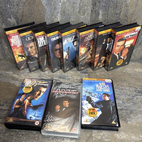 James bond sealed vhs bundle - bond,