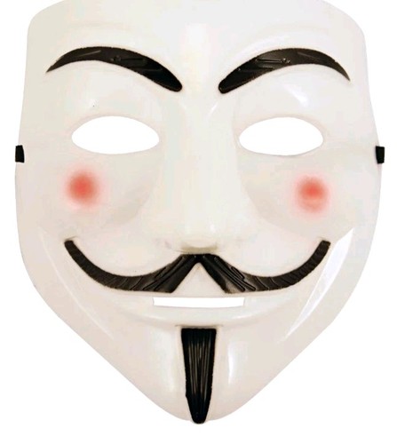 White guy fawkes adult unisex - guy,