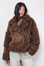 Warehouse Chocolate Coat Womens Casual Jackets & Coats