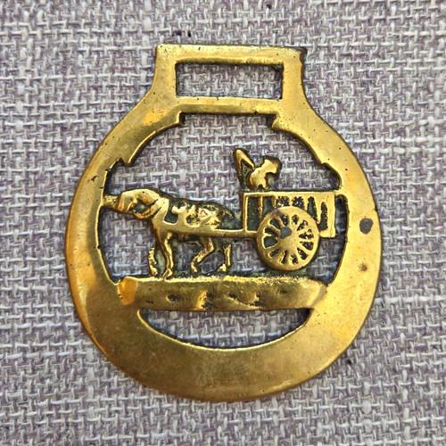 Brass horse brasses - brass,
