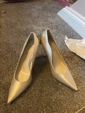 Dune London Ivory Satin Jewelled Wedding Shoe Size 6