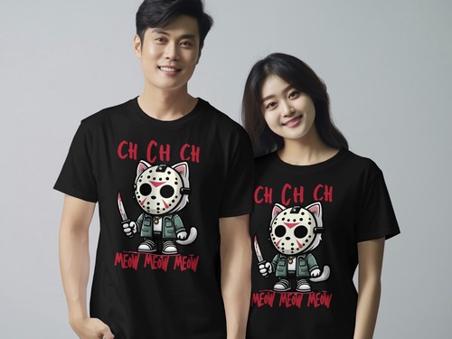 Funny cat shirt - t-shirt, horror