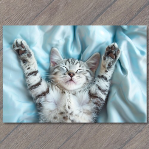 Art print cat bed - in,