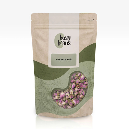 Dried pink rose buds - dried, by