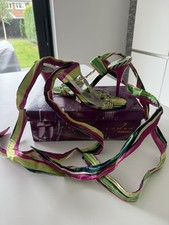 Lunar Elegance Lace up Leg Pink Shoes Size 5