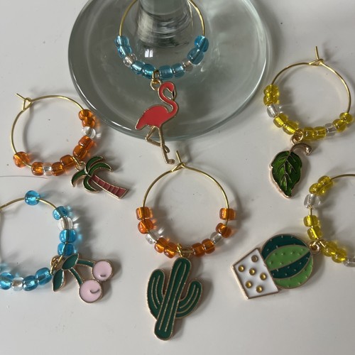 Wine glass charms - set, of